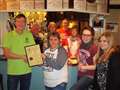 Runner up prize for Brimpton's Three Horseshoes 