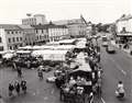 A bustling market day in Newbury in the 80s