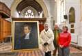 Near 200-year-old neglected portrait of vicar and benefactor found beneath altar and restored by church team