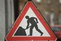Roadworks active along main travel route