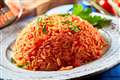 Add some flavour with a tomato rice mound