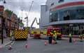 Storm Ellen: Fire crews secure loose tiles near Vue Cinema Newbury