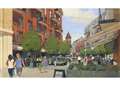 First images: Newbury's new traffic free street to town from Kennet Centre