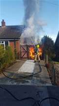 Firefighters save Beedon property from blaze