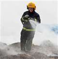 Firefighters battle Hungerford tractor fire 