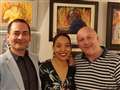 Chilean artist exhibits at coffee shop
