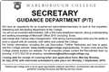 Secretary required