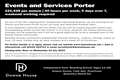 Events and Services Porter Required