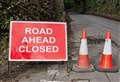 Road closure in Thatcham