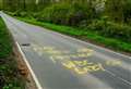 Pothole ‘Banksy’ strikes on country road