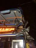 No serious injuries after tree hits bus