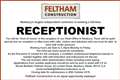 Receptionist Required