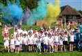 Pupils pass with flying colours at school colour run