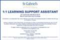 1:1 LEARNING SUPPORT ASSISTANT