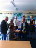 Schools minister visits Hungerford to answer questions