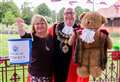 Teddy bears on parade at mayor's picnic