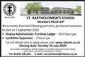 VACANCIES AT ST. BARTHOLOMEW’S SCHOOL