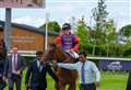 The Queen's horse wins at Newbury Racecourse
