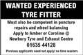 WANTED EXPERIENCED TYRE FITTER
