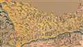 District's villages highlighted in Elizabethan map