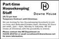 Part-time Housekeeping Staff Required