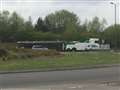 A339 set to close at 2.30pm so overturned lorry can be recovered