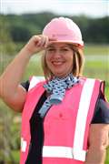 Housebuilder staff look pretty in pink