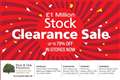 £1 Million Stock Clearance Sale