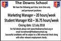 Marketing Manager and Student Manager