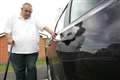 Vandals repeatedly damage disabled man's car
