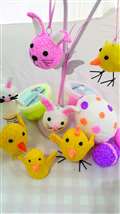 Make some Easter chicks using foam clay