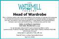 Head of Wardrobe