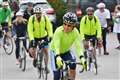 Charity cycle ends at John Radcliffe