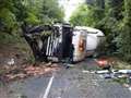 Rush hour delay expected as Highclere road remains closed following cement lorry crash