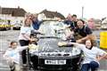 Newbury firefighters mop up at charity car wash