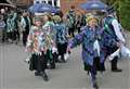 Morris sides Dance Out at The Bell at Aldworth