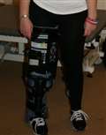 Bionic leg allows paralysed jockey to walk again