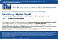 Waking Night Staff and 1:1 Intervenor Required