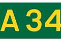 Traffic alert: One lane closed on the A34