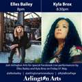 Arlington Arts Lockdown Live Facebook with blues bestseller Elles Bailey & Kyla Brox