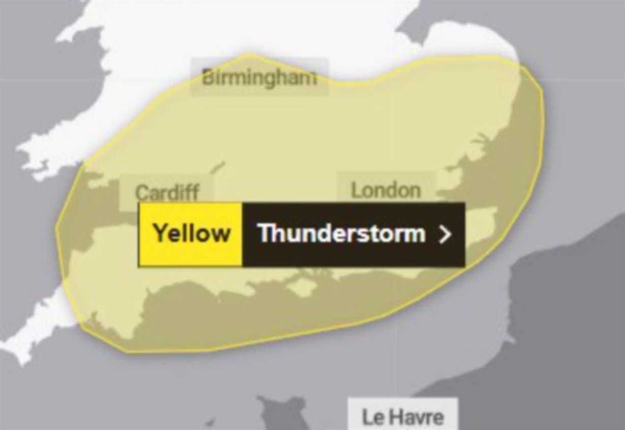 Events cancelled as warning issued for 9 hours of storms
