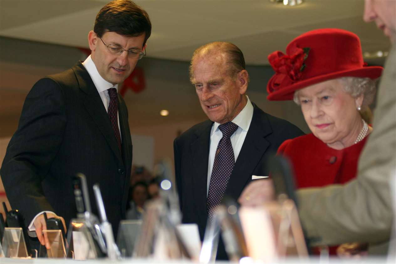 The Queen and Prince Philip visit Vodafone