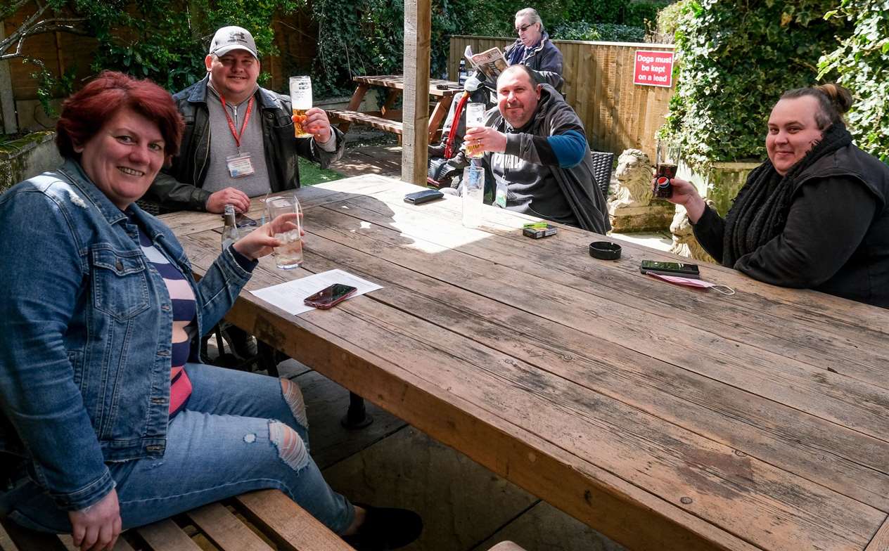 Locals back drinking at The Plough on the Green