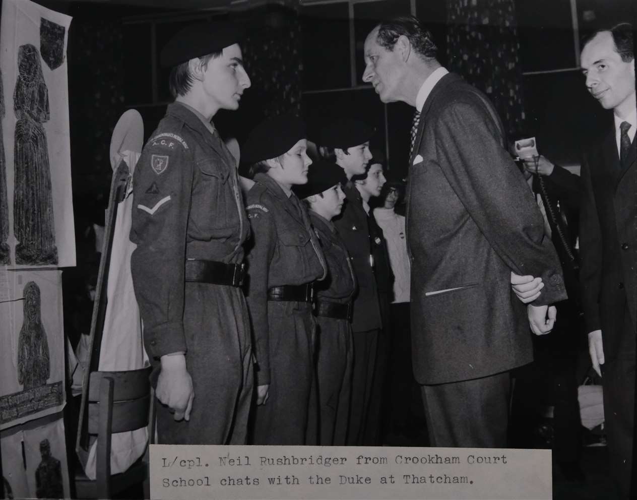 Prince Philip visits Kennet School in 1972
