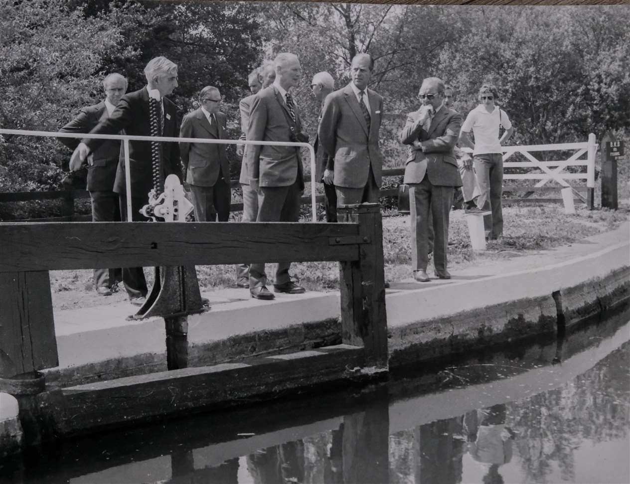 Prince Philip at Hamtead Lock in 1976