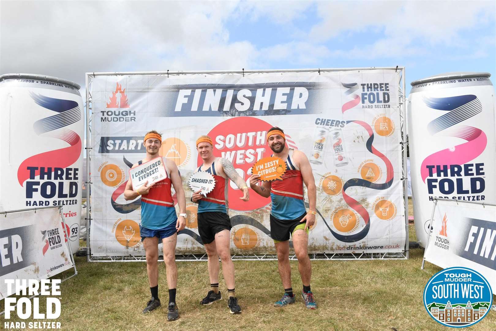 Kieran Styer, Alex Gell and Jonny Moss completed the South West Tough Mudder, raising funds for SSAFA