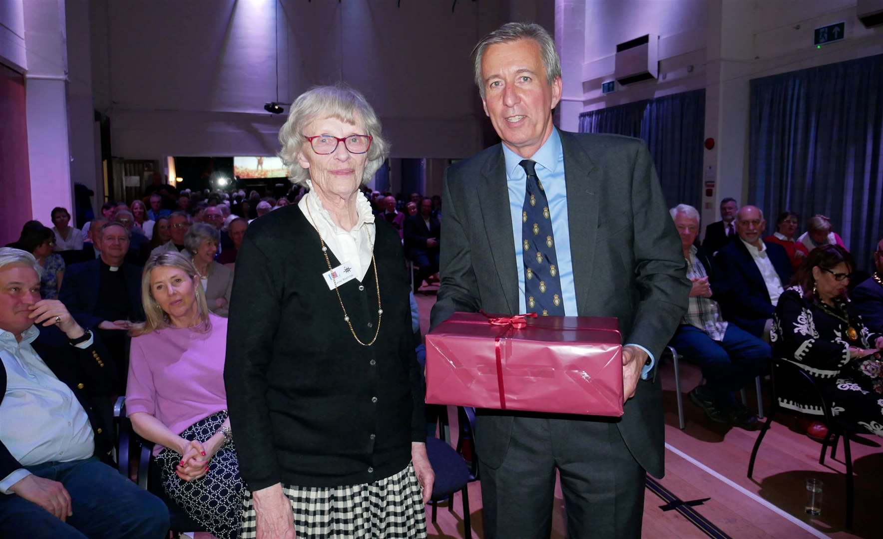 Janine Westropp, former president of the Newbury Royal British Legion, and Lieutenant General James Bashall. Image supplied by Gareth Martin