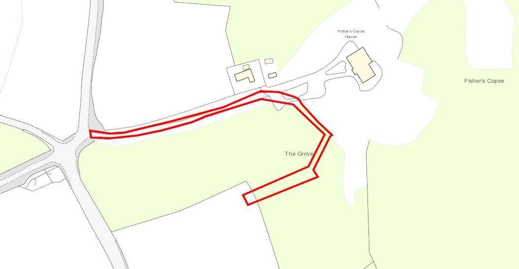 Proposed location for the 42 solar panels