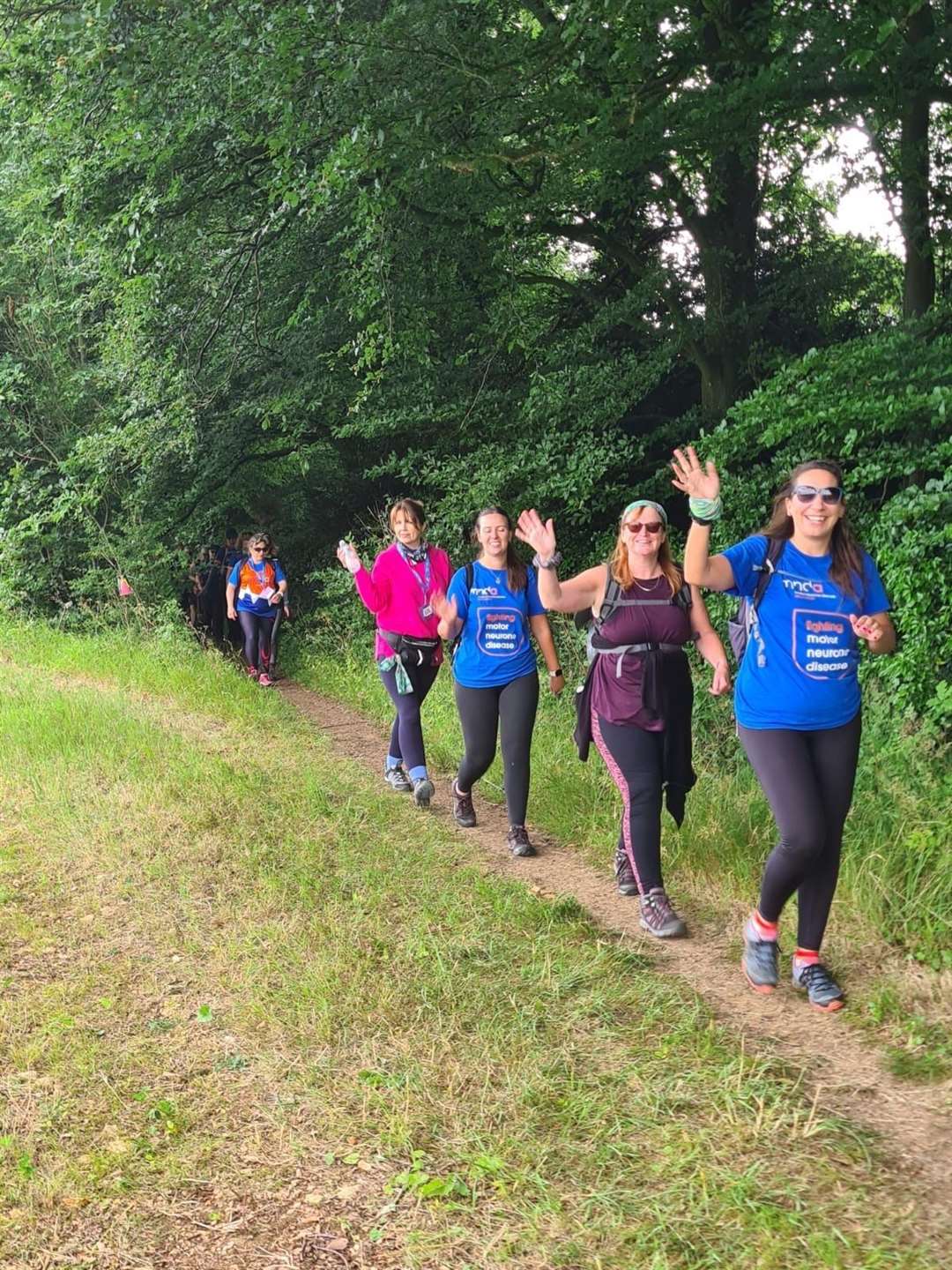The ladies on their 25k walk