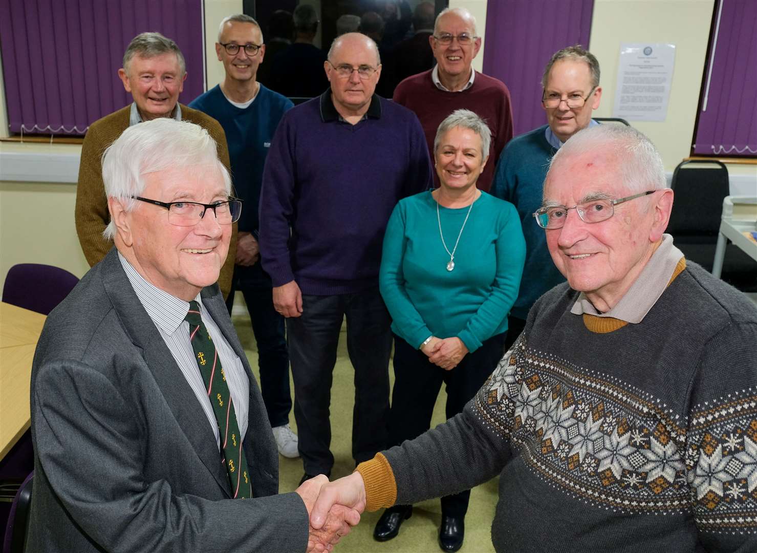 Trustee Brian Wheeler with chairman Chris Druce